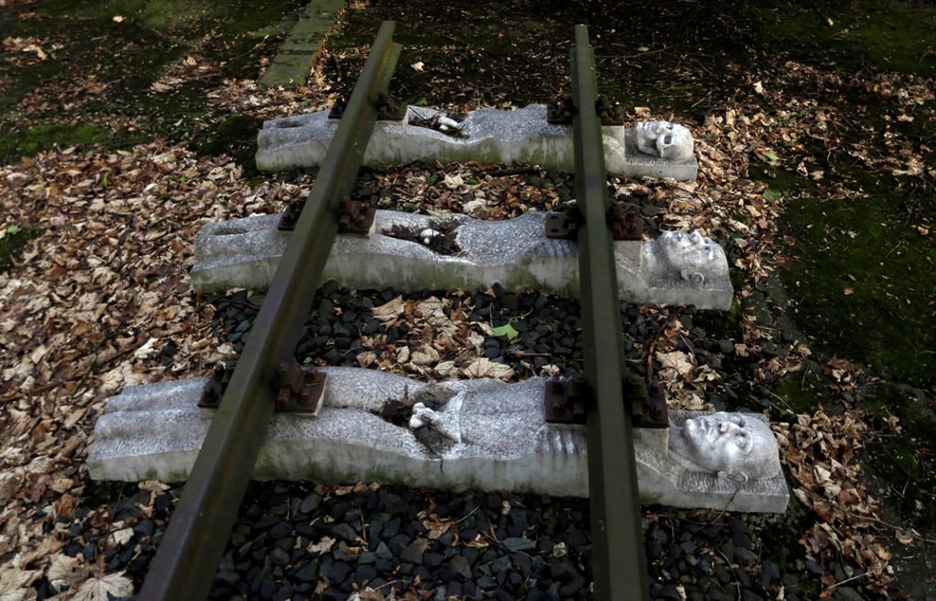 Part of a memorial to the victims of forced labour under Nazi rule in Germany at the former Buchenwald concentration camp site in Schwerte, Germany. Photo: Reuters