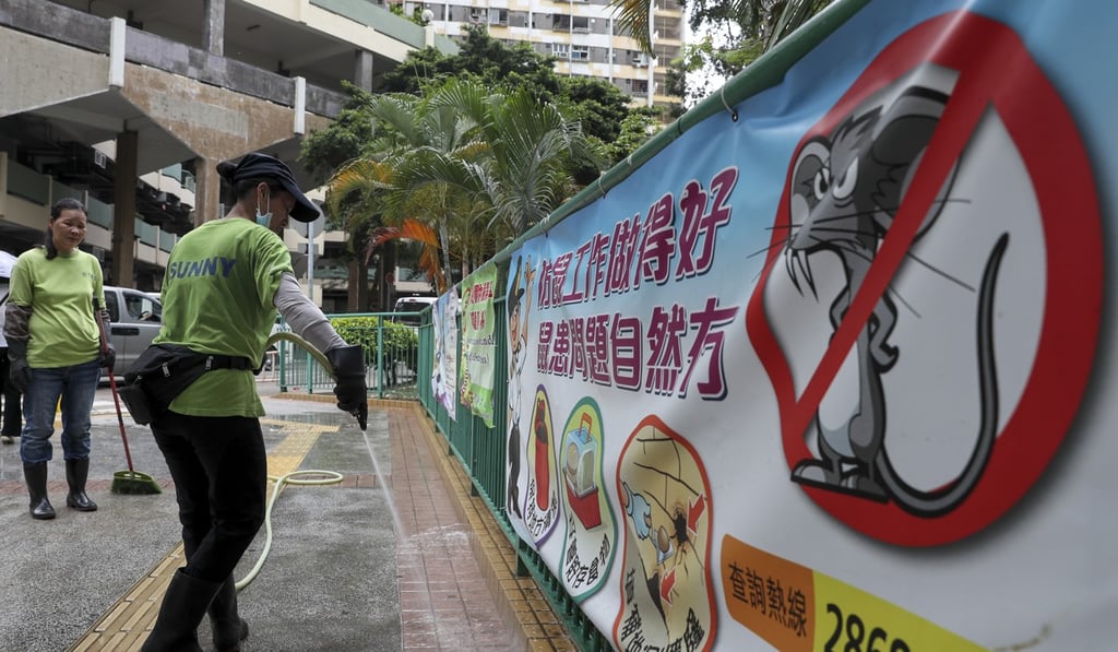 Cleaning measures have been stepped up in Tuen Mun. Photo: Sam Tsang