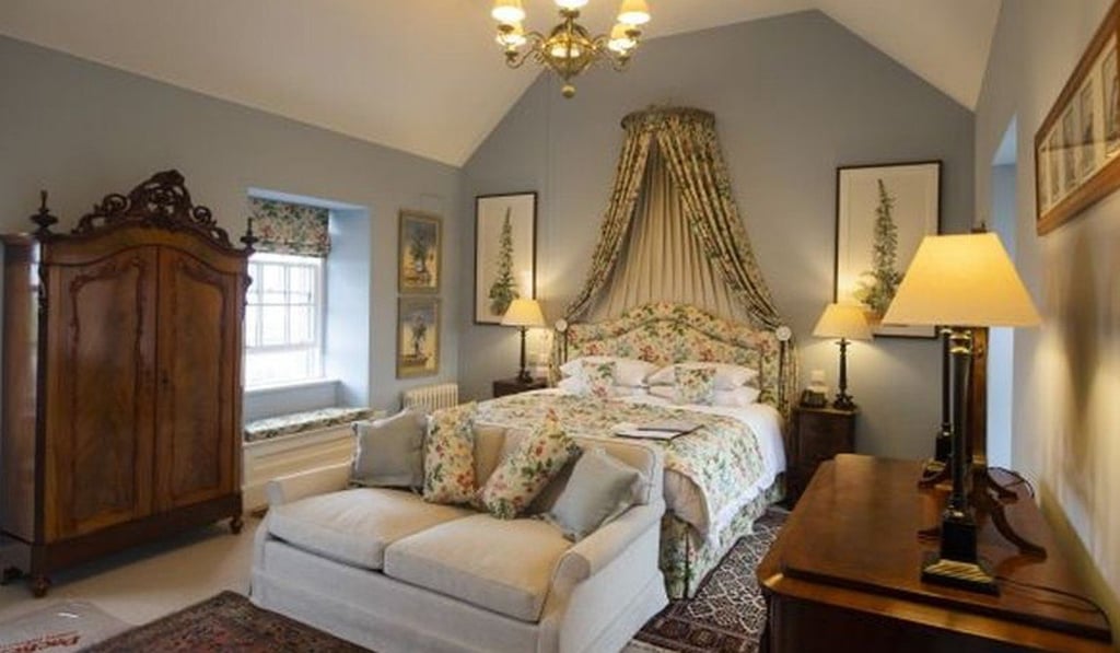 One of the two luxury suites at The Granary Lodge, which is situated in the grounds of the Castle of Mey in Caithness, northern Scotland.