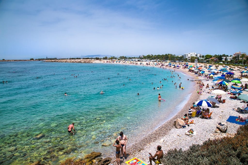 Glyfada beach, in Athens, Greece. Photo: Alamy Glyfada beach, in Athens, Greece. Photo: Alamy