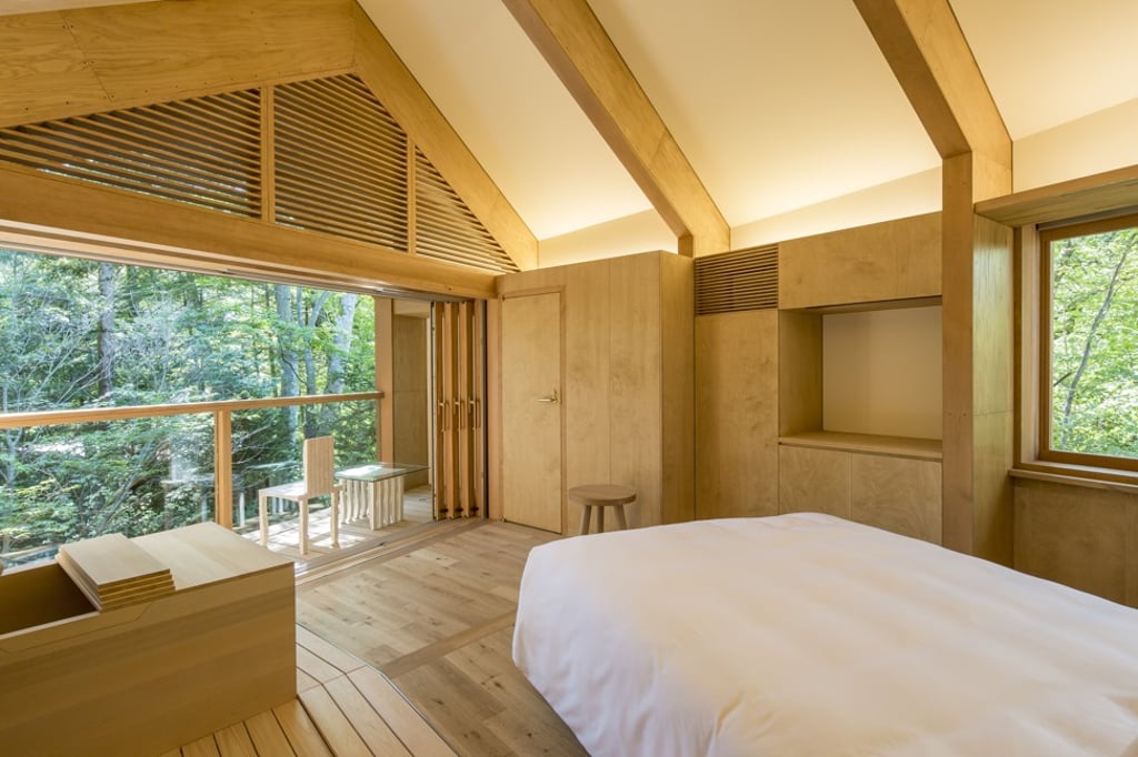 A guest room at Shishi-Iwa House. A guest room at Shishi-Iwa House.