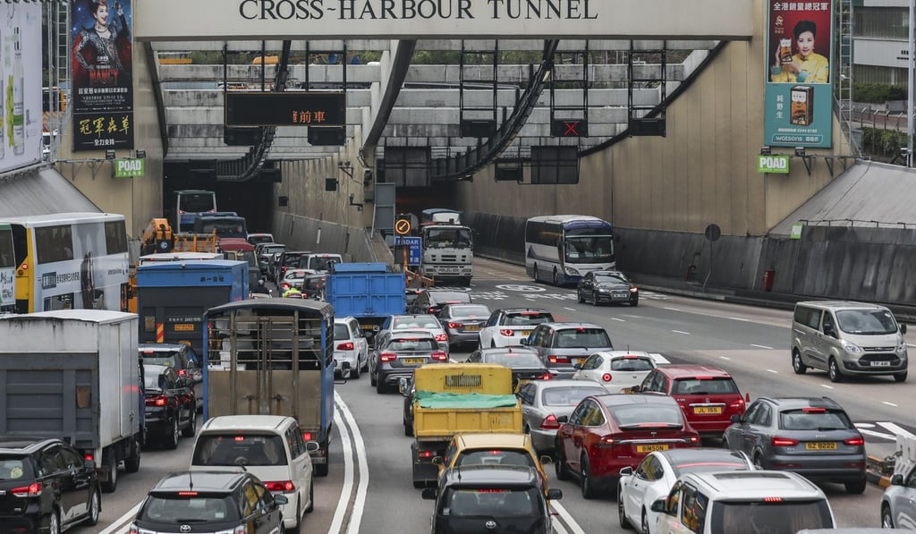 Vehicles in Hung Hom entering the Cross-Harbour Tunnel. Photo: Xiaomei Chen
