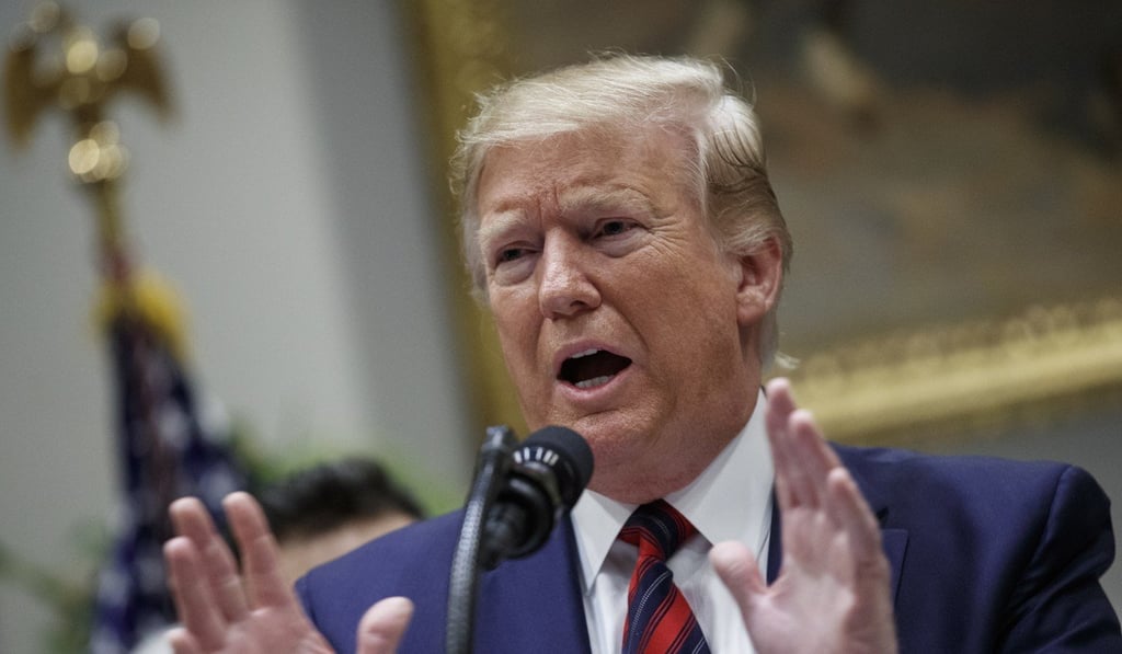 Donald Trump said the US was having “a little squabble” with China. Photo: EPA-EFE