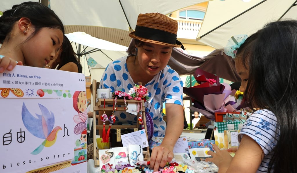 Chan Yu-ying (centre), founder of Bless So Free, started her project last year. Photo: Edmond So