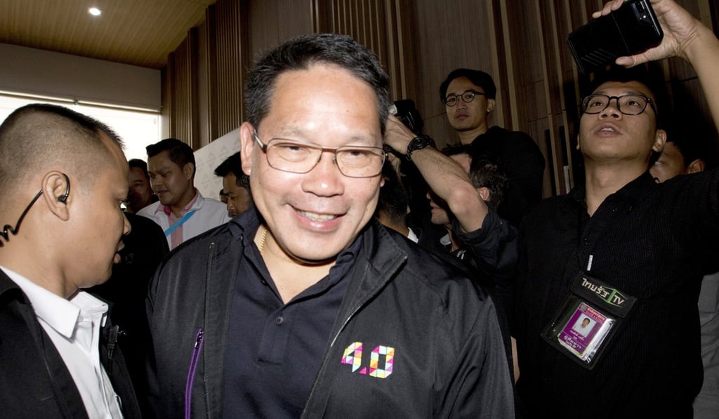 Uttama Savanayana, leader of Thailand's Palang Pracharat Party. Photo: AP