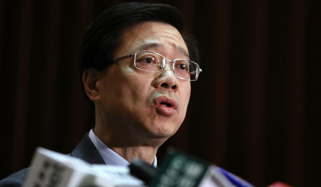 Security chief John Lee Ka-chiu. Photo: Nora Tam/SCMP