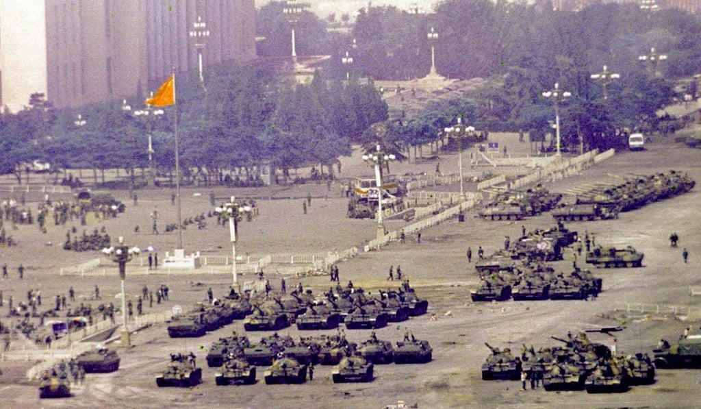 A student protest in 1989 ended in a bloody crackdown in Tiananmen Square. Photo: AP