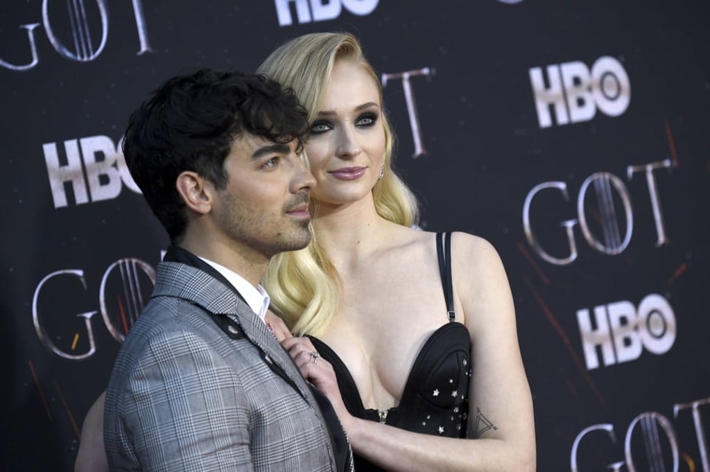 Joe Jonas and Sophie Turner at HBO’s Game of Thrones final season premiere in New York. Photo: Invision/AP
