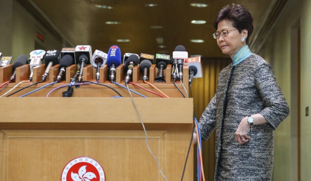 Carrie Lam says the central government’s involvement is natural. Photo: Nora Tam