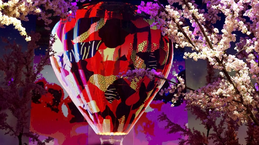 A hot-air balloon decoration at this year’s lavish Chopard Love Night party