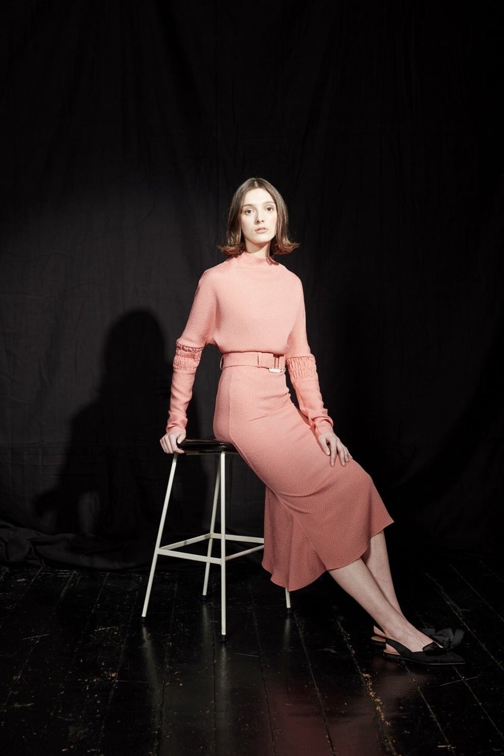 A look from Edeline Lee’s autumn/winter 2019 collection. A look from Edeline Lee’s autumn/winter 2019 collection.