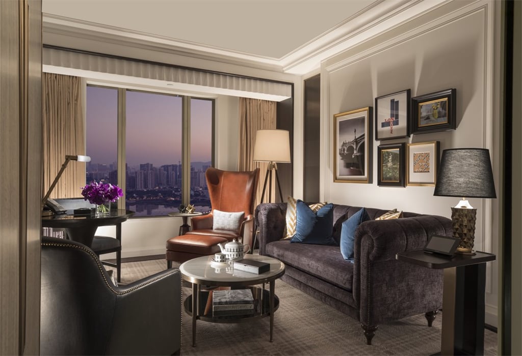 A The Londoner Macao bedroom. The suites are expected to reflect the best of British design, style and sophistication. A The Londoner Macao bedroom. The suites are expected to reflect the best of British design, style and sophistication.
