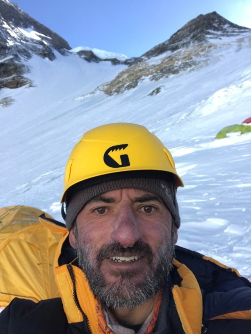 Michael Tomordy en route to the peak of the world. Photo: Handout