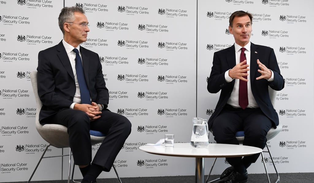 British Foreign Secretary Jeremy Hunt (right) with Nato Secretary General Jens Stoltenberg. Photo: EPA-EFE British Foreign Secretary Jeremy Hunt (right) with Nato Secretary General Jens Stoltenberg. Photo: EPA-EFE