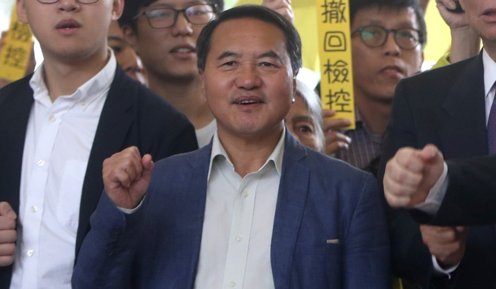 Lee Wing-tat was found guilty of one incitement charge, but has his term suspended in recognition of his years of service. Photo: Winson Wong