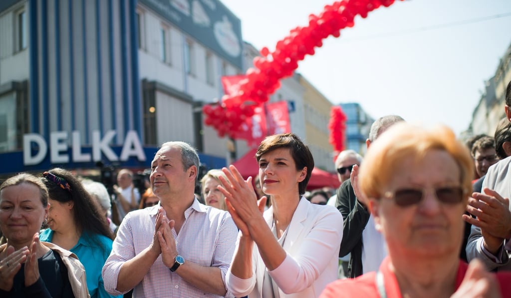 Austrian candidates at the final election campaign event in Vienna. Photo: EPA-EFE
