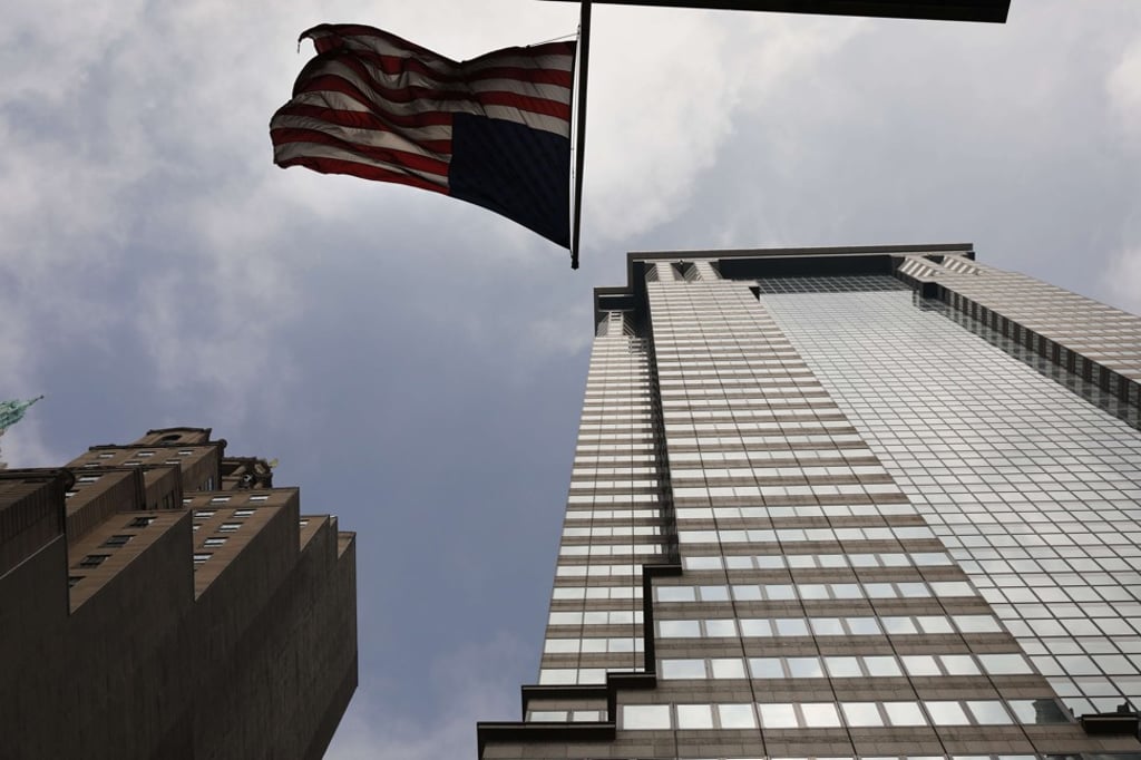The New York headquarters for Deutsche Bank is seen along Wall Street. Photo: Getty Images via AFP