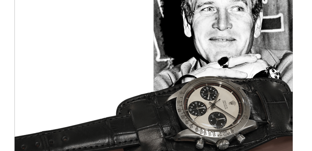 Paul Newman’s 1968 Rolex Daytona, which would have cost about US$300 when it was new.
