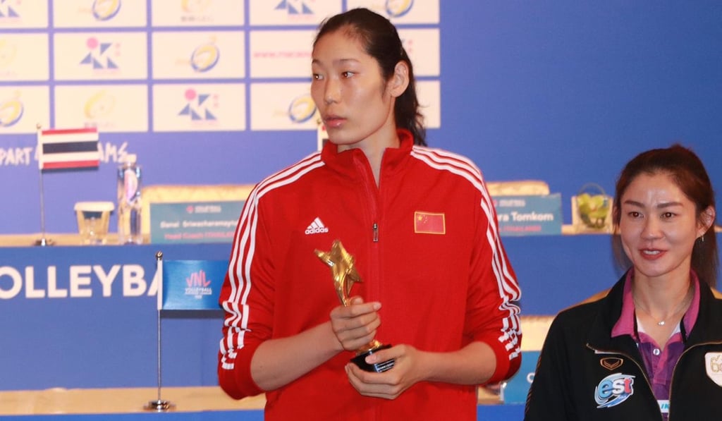 Zhu Ting is introduced to the media in Macau. Photo: Chan Kin-wa