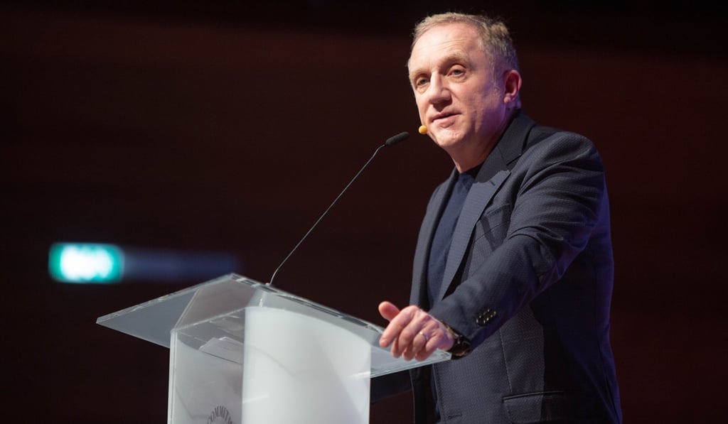 Francois-Henri Pinault, CEO of Kering, the luxury group that owns fashion brands such as Gucci, Yves Saint Laurent and Alexander McQueen, speaks at the Copenhagen Fashion Summit.