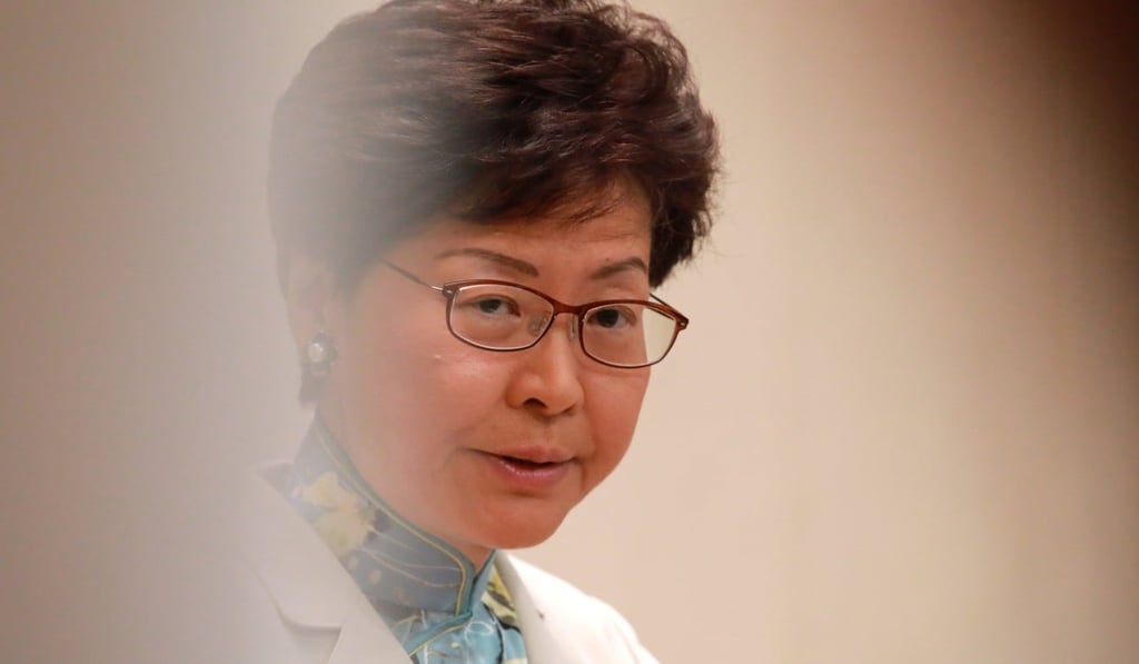 Carrie Lam said she would not back down amid criticism of her extradition proposal. Photo: May Tse