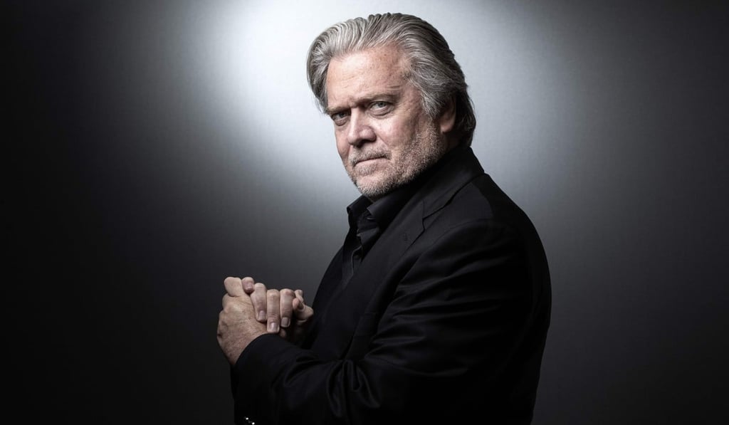 Steve Bannon: ‘I congratulated him on a stunning victory’. Photo: AFP