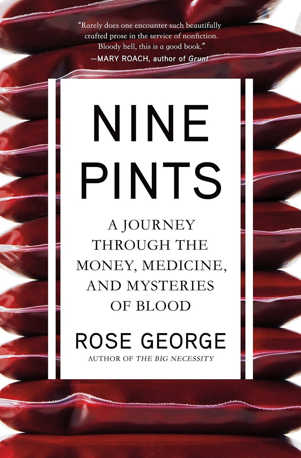 Nine Pints cover by Rose George. Photo: Handout Nine Pints cover by Rose George. Photo: Handout