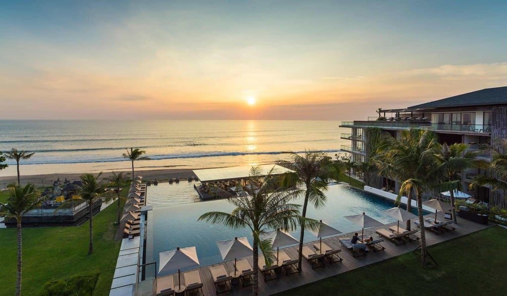 Bali’s Alila Seminyak beachfront resort features five different infinity pools.