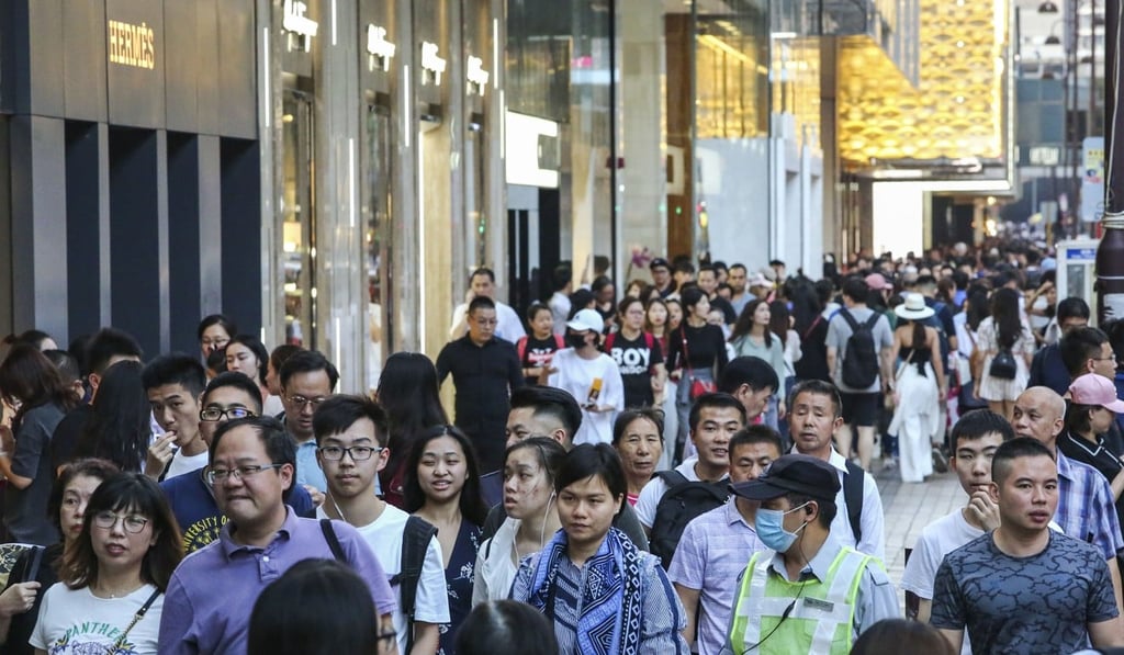 Shoppers at Harbour City shopping centre in Tsim Sha Tsui last year, where there have been several cases of measles among shop staff. Photo: Edmond So