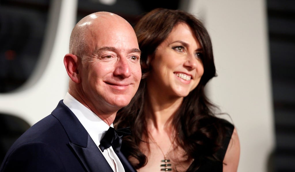 Jeff and MacKenzie Bezos. Photo: Reuters