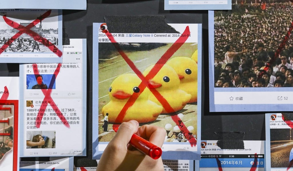 Creative Weibo users find a way to duck under the mainland Chinese censors. Photo: Nora Tam