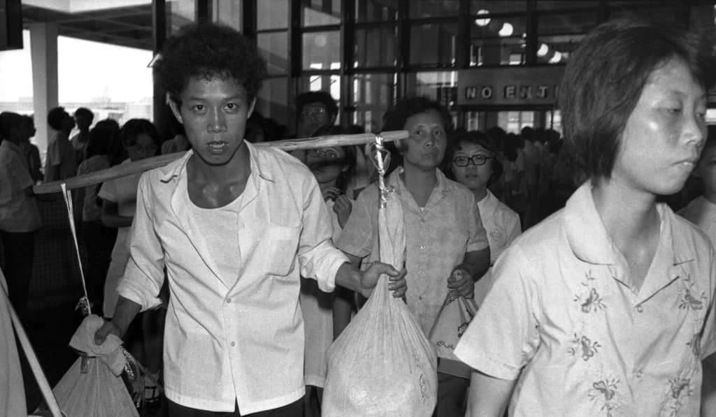 Legal immigrants from China arrive at the Kowloon Railway Station in 1978. Influxes of migrants from the mainland have been essential in helping Hong Kong grow at several junctures in its history. Photo: SCMP