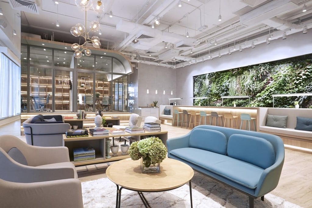 One of the meeting rooms at The Work Project, in Midtown, Causeway Bay.