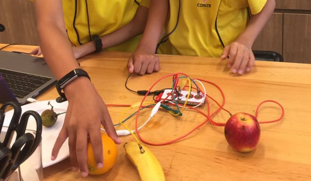 Students at the school sport the bands. Photo: Facebook/ Canadian International School of Hong Kong