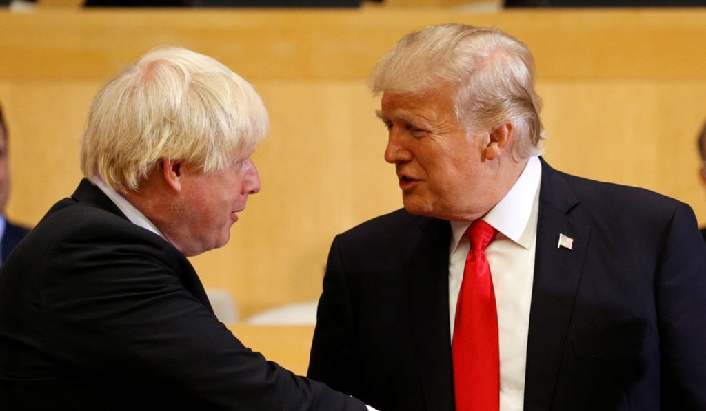 US President Donald Trump has called Johnson a ‘friend’. Photo: Reuters