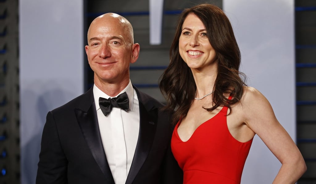 Amazon CEO Jeff Bezos and his former wife MacKenzie Bezos. Photo: Reuters
