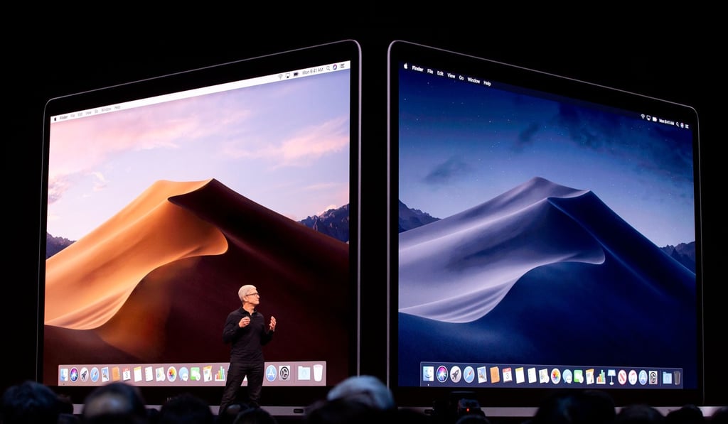 Apple CEO Tim Cook presents the keynote address. Photo: Brittany Hosea-Small/AFP Apple CEO Tim Cook presents the keynote address. Photo: Brittany Hosea-Small/AFP