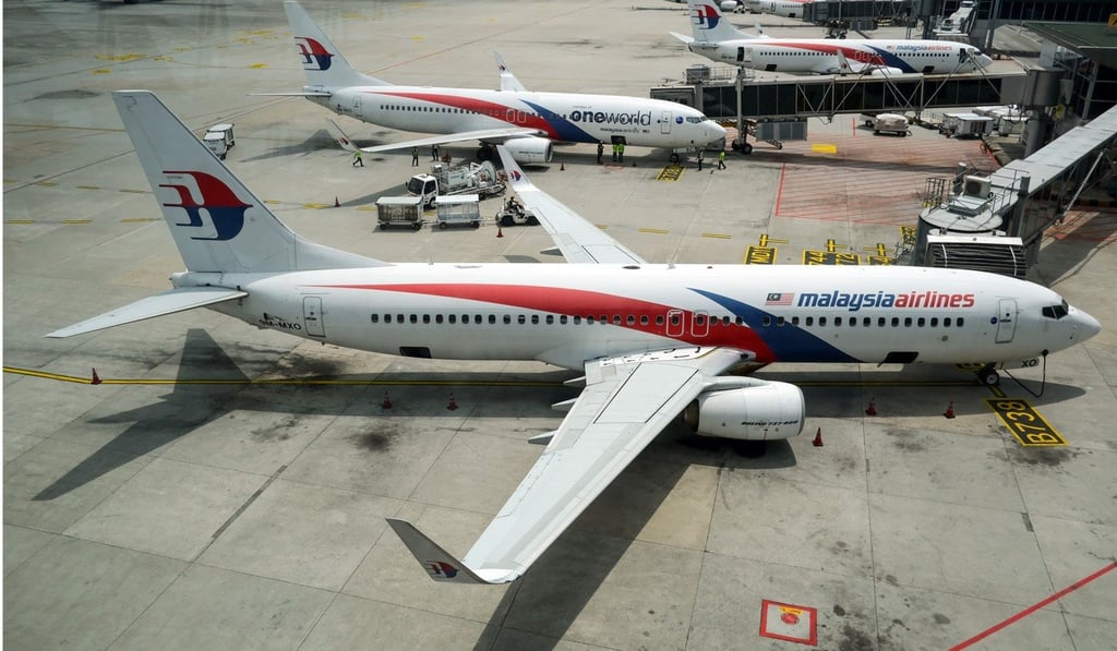 A Malaysia Airlines plane on the tarmac in Kuala Lumpur. Photo: Bloomberg