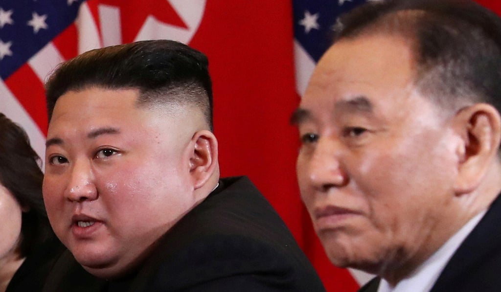 North Korea's leader Kim Jong-un and Kim Yong-chol. Photo: Reuters