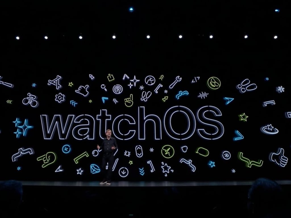 Apple’s vice-president of technology, Kevin Lynch, presenting at WWDC 2019. Photo: Apple