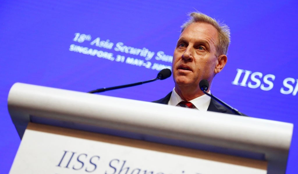 Acting US Defence Secretary Patrick Shanahan spoke warmly of India as a strategic partner, at the Shangri-La Dialogue in Singapore on June 1, just a day after the US announced that India will lose its preferential trading status. Photo: Reuters