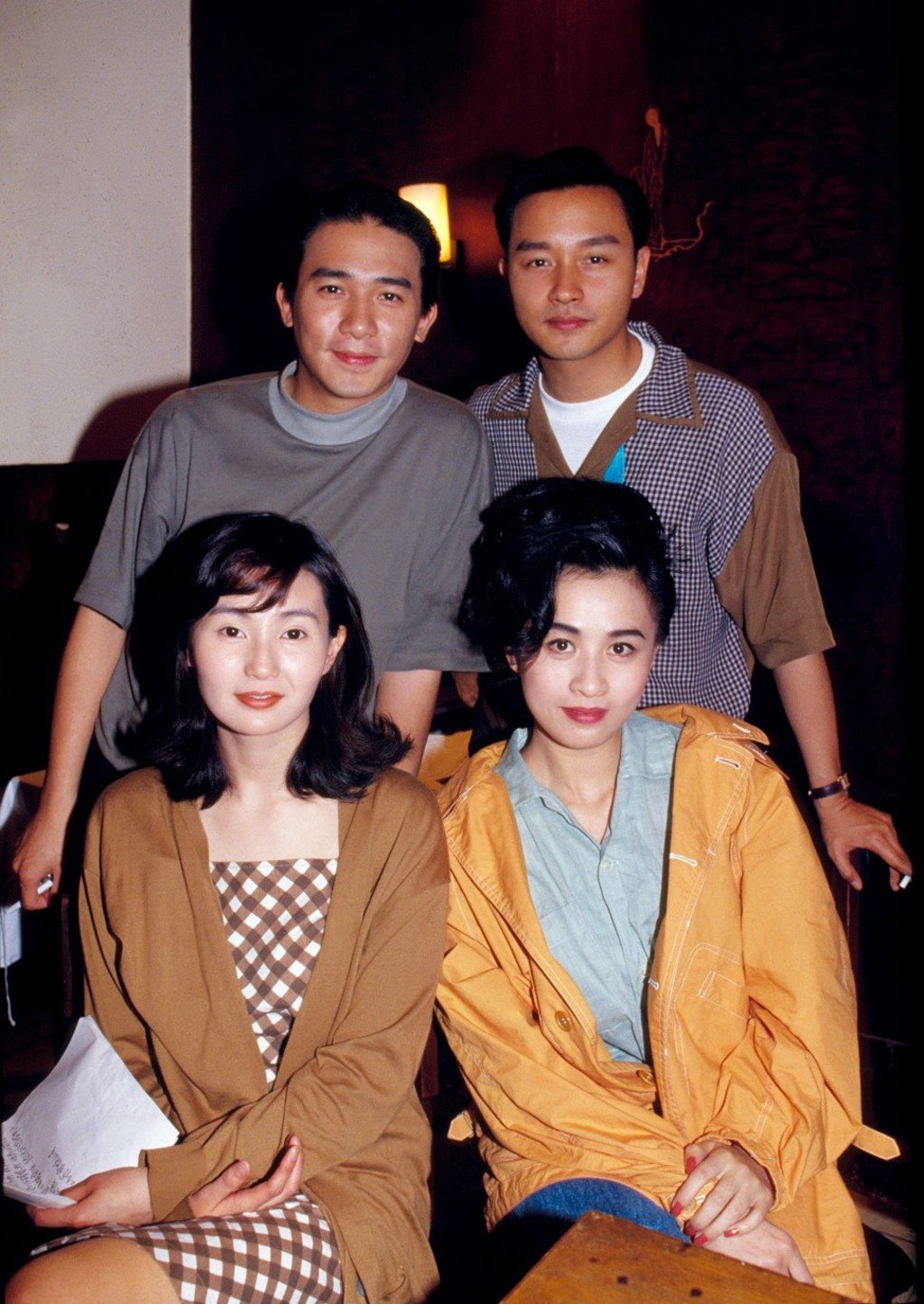 (Clockwise from top right corner) Hong Kong stars in the industry’s golden age: Leslie Cheung Kwok-wing, Carina Lau Ka-ling, Maggie Cheung Man-yuk and Tony Leung Chiu-wai in 1990. Photo: Michael Tsui