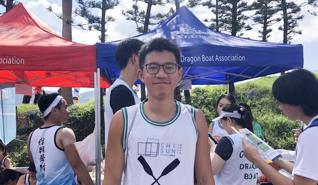 Tony Gu, 21, a recent law student from the University of Hong Kong was taking part for the first time. Photo: Athena Chan