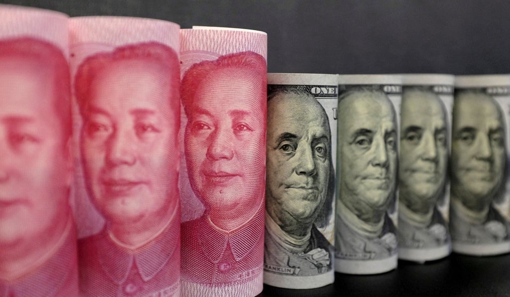 The value of the yuan has fallen significantly against the US dollar in recent months. Photo: Reuters