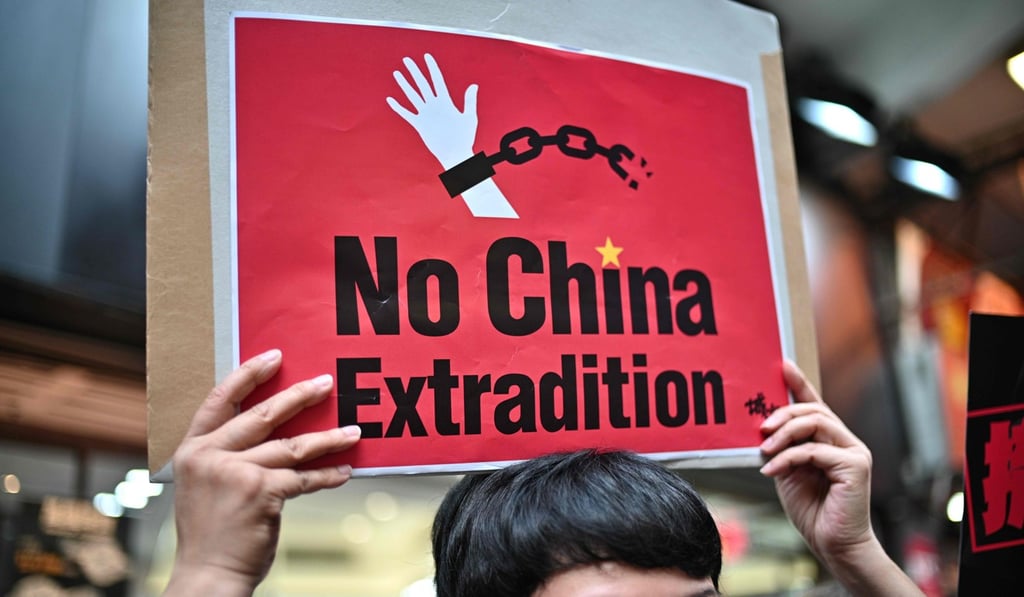 Activists turned out in April for a protest in Hong Kong against the extradition bill. Photo: AFP