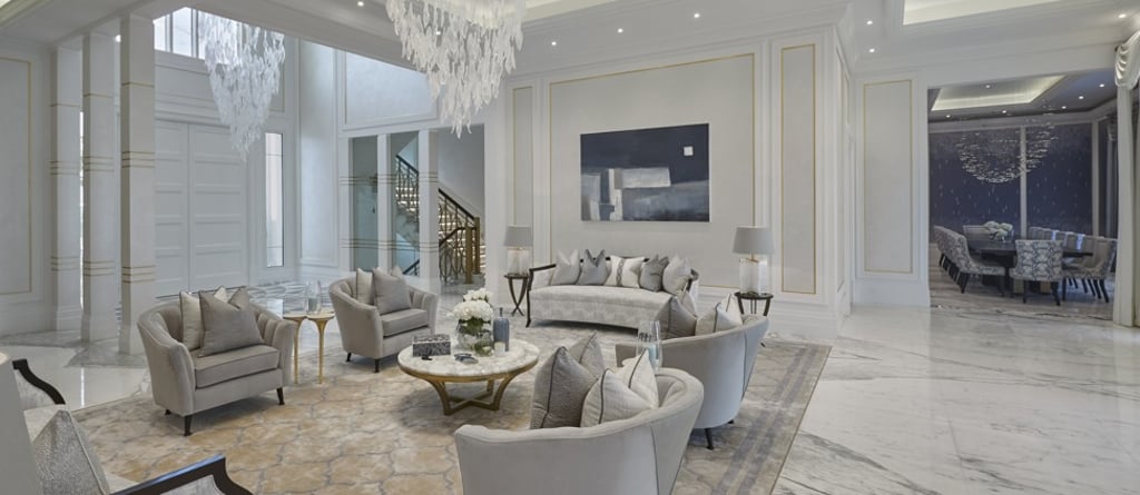 Katharine Pooley’s The Pearl Villa Doha project includes elements such as bespoke lighting and doors as well as bedrooms and play areas tailored to the personalities of the occupants. Photo: Ray Main