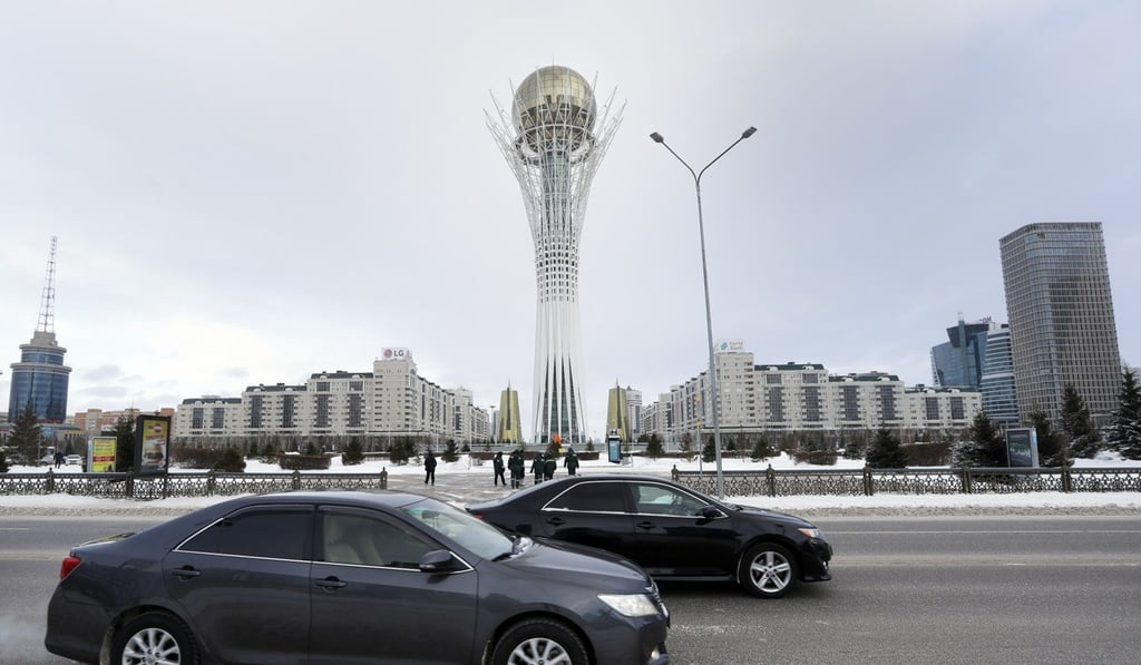 Cars drive through the centre of Nur-Sultan, formerly known as Astana. Photo: AP Cars drive through the centre of Nur-Sultan, formerly known as Astana. Photo: AP