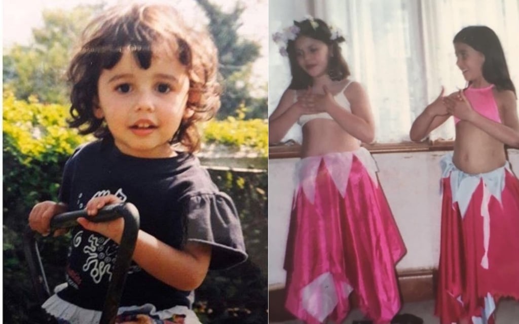 (Left) With black hair and dark brown eyes, Scott is of Indian and British descent. (Right) Scott (right) with her cousin. (Left) With black hair and dark brown eyes, Scott is of Indian and British descent. (Right) Scott (right) with her cousin.