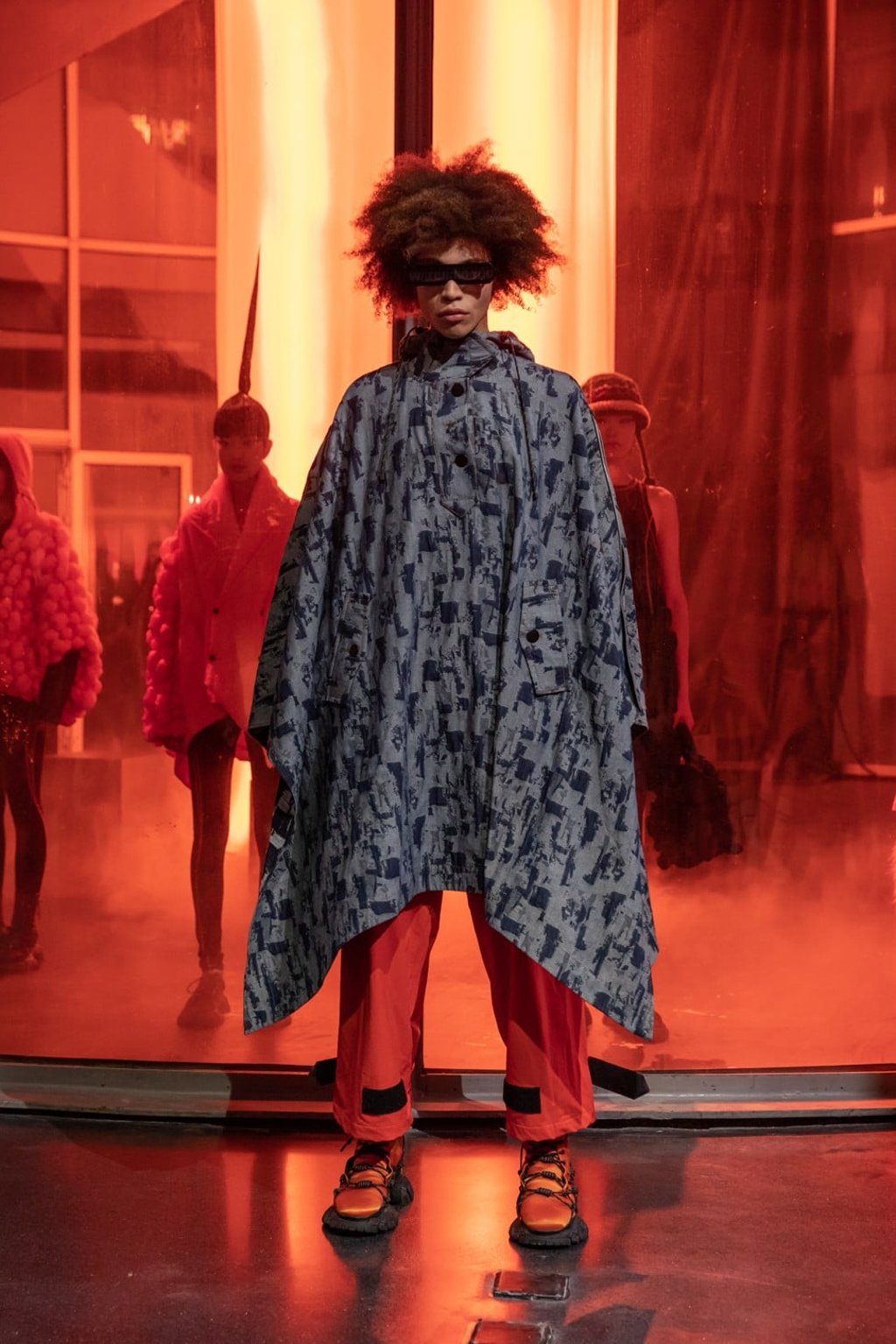 A model presents creations by the Chinese fashion designer Angel Chen.