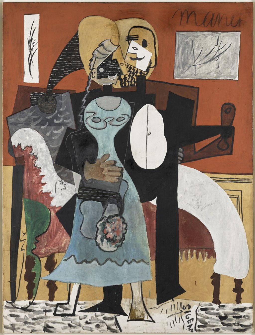 The Lovers, Paris (1919), part of the exhibition in Beijing. Photo: Musée National Picasso-Paris The Lovers, Paris (1919), part of the exhibition in Beijing. Photo: Musée National Picasso-Paris